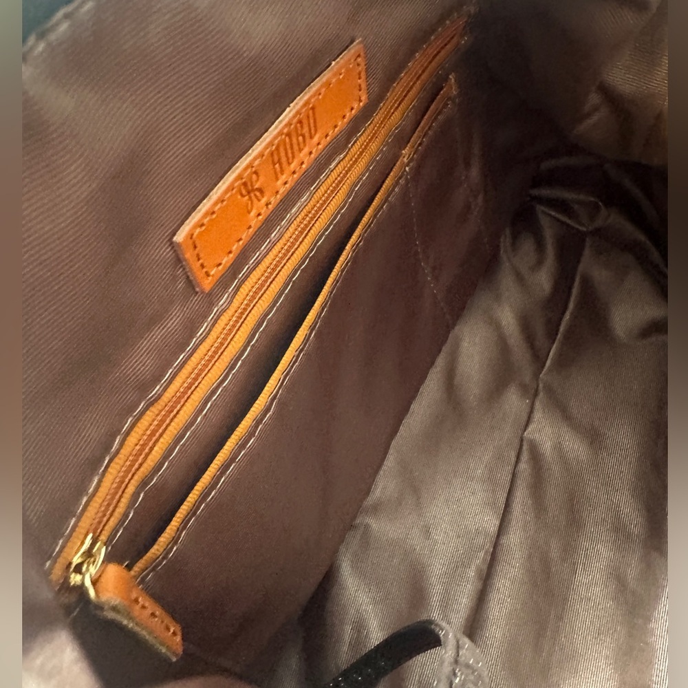 HOBO Chocolate Brown Leather Top-Handle Shoulder Bag - Picture 12 of 13